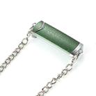 Adjustable Crossbody Chain Metal Phone Holder Lanyard Clip(Silver Green) - 1