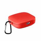 For Xiaomi Redmi Buds 5 Shockproof TPU Earphone Protective Case with Hook(Red) - 1