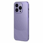 For iPhone 15 Pro Max Two Color Frosted Shockproof Phone Case(Purple) - 1