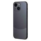 For iPhone 15 Two Color Frosted Shockproof Phone Case(Black) - 1