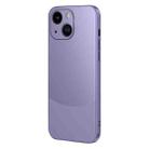 For iPhone 14 Two Color Frosted Shockproof Phone Case(Purple) - 1