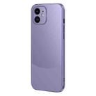 For iPhone 12 Two Color Frosted Shockproof Phone Case(Purple) - 1