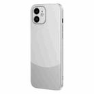 For iPhone 12 Two Color Frosted Shockproof Phone Case(Silver) - 1