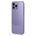 For iPhone 12 Pro Max Two Color Frosted Shockproof Phone Case(Purple) - 1