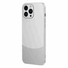 For iPhone 12 Pro Max Two Color Frosted Shockproof Phone Case(Silver) - 1