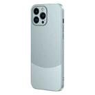 For iPhone 12 Pro Two Color Frosted Shockproof Phone Case(Cyan) - 1