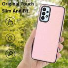 For Samsung Galaxy A23 4G Litchi Pattern Stitched Side-mounted Phone Case(Pink) - 2