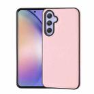 For Samsung Galaxy A54 5G Litchi Pattern Stitched Side-mounted Phone Case(Pink) - 1