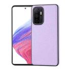 For Samsung Galaxy S23+ 5G Litchi Pattern Stitched Side-mounted Phone Case(Purple) - 1