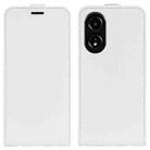 For OPPO A58 4G R64 Texture Single Vertical Flip Leather Phone Case(White) - 1