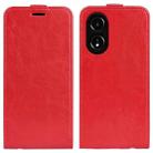 For OPPO A58 4G R64 Texture Single Vertical Flip Leather Phone Case(Red) - 1