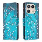 For Motorola Edge 50 Ultra Colored Drawing Pattern Leather Phone Case(Plum Blossom) - 1