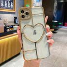 For iPhone 11 Pro Max Electroplating 3D Love TPU Phone Case(Gold) - 1