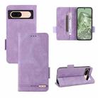 For Google Pixel 8a Magnetic Clasp Leather Phone Case(Purple) - 1