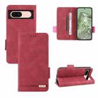 For Google Pixel 8a Magnetic Clasp Leather Phone Case(Red) - 1