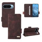 For Google Pixel 9 Pro XL Magnetic Clasp Leather Phone Case(Brown) - 1