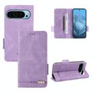 For Google Pixel 9 Pro XL Magnetic Clasp Leather Phone Case(Purple) - 1