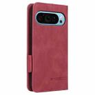 For Google Pixel 9 Pro XL Magnetic Clasp Leather Phone Case(Red) - 3