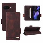 For Google Pixel 9a Magnetic Clasp Leather Phone Case(Brown) - 1