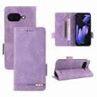 For Google Pixel 9a Magnetic Clasp Leather Phone Case(Purple) - 1