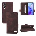 For vivo Y17s Magnetic Clasp Leather Phone Case(Brown) - 1