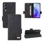 For vivo Y17s Magnetic Clasp Leather Phone Case(Black) - 1