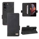 For vivo V29 5G / S17 5G / S17 Pro Magnetic Clasp Leather Phone Case(Black) - 1