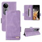 For vivo S19 Pro Magnetic Clasp Leather Phone Case(Purple) - 1