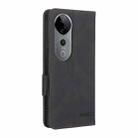 For vivo S19 Pro Magnetic Clasp Leather Phone Case(Black) - 3