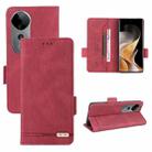 For vivo S19 Pro Magnetic Clasp Leather Phone Case(Red) - 1