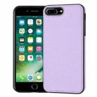 For iPhone 7 Plus/8 Plus Litchi Pattern Stitched Side-mounted Phone Case(Purple) - 1