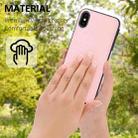 For iPhone X/XS Litchi Pattern Stitched Side-mounted Phone Case(Pink) - 5