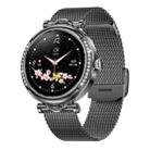 CF32 1.27 inch Screen Lady Smart Watch, Steel Band, Support Female Physiology Monitoring & 100+ Sports Modes(Black) - 1