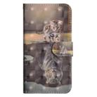 For Samsung Galaxy G390S 3D Painting Pattern Horizontal Flip TPU + PU Leather Case with Holder & Card Slots & Wallet(Cat Tiger) - 1