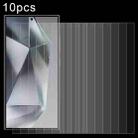 For Samsung Galaxy S25 Ultra 5G 10pcs 0.18mm 9H 2.5D Tempered Glass Film, Support Fingerprint Unlocking - 1