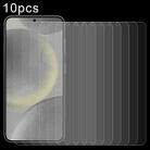 For Samsung Galaxy S25 5G 10pcs 0.18mm 9H 2.5D Tempered Glass Film, Support Fingerprint Unlocking - 1