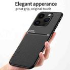 For iPhone 16 Pro Max Classic Tilt Strip Grain Magnetic Shockproof PC + TPU Phone Case(Black) - 2