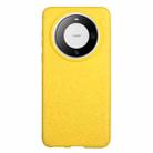 For Huawei Mate 60 Wheat Straw Material + TPU Phone Case(Yellow) - 1