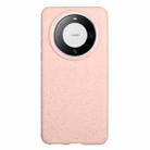 For Huawei Mate 60 Wheat Straw Material + TPU Phone Case(Pink) - 1