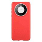 For Huawei Mate 60 Pro Wheat Straw Material + TPU Phone Case(Red) - 1