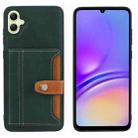 For Samsung Galaxy A05 Calfskin Card Slot TPU + PU Phone Case(Green) - 1