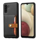 For Samsung Galaxy A05s Calfskin Card Slot TPU + PU Phone Case(Black) - 1