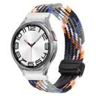 For Samsung Galaxy Watch 6 / 5 / 4 Magnetic Fold Buckle Nylon Woven Watch Band(Colorful Denim) - 1