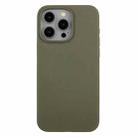 For iPhone 15 Pro Max Wheat Straw Material + TPU Phone Case(Army Green) - 1