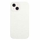 For iPhone 15 Plus Wheat Straw Material + TPU Phone Case(White) - 1
