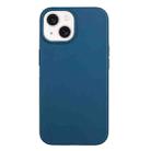 For iPhone 15 Plus Wheat Straw Material + TPU Phone Case(Blue) - 1
