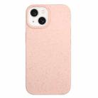 For iPhone 15 Wheat Straw Material + TPU Phone Case(Pink) - 1