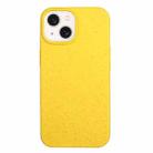 For iPhone 14 Plus Wheat Straw Material + TPU Phone Case(Yellow) - 1