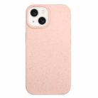 For iPhone 14 Wheat Straw Material + TPU Phone Case(Pink) - 1