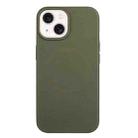 For iPhone 14 Wheat Straw Material + TPU Phone Case(Army Green) - 1